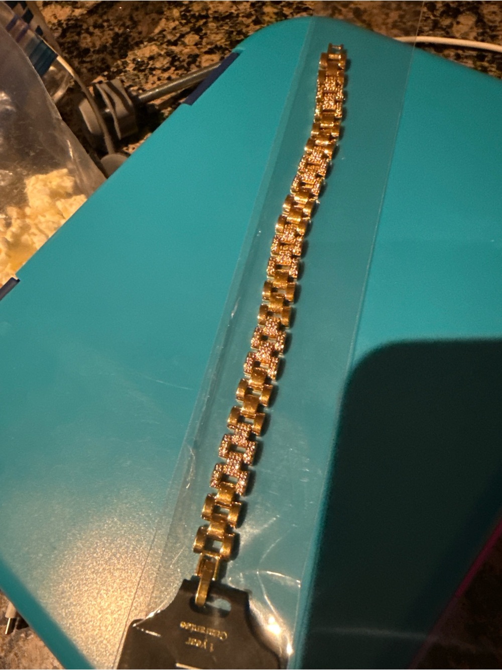 New unisex Gold plated 18k Rolex Link Bracelet